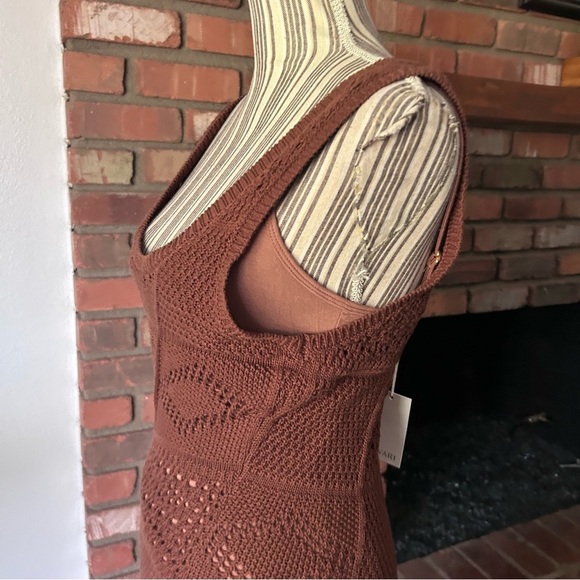 NWT Kivari Clementine Crochet Midi Dress in Chocolate Sz 4 US - Picture 7 of 9